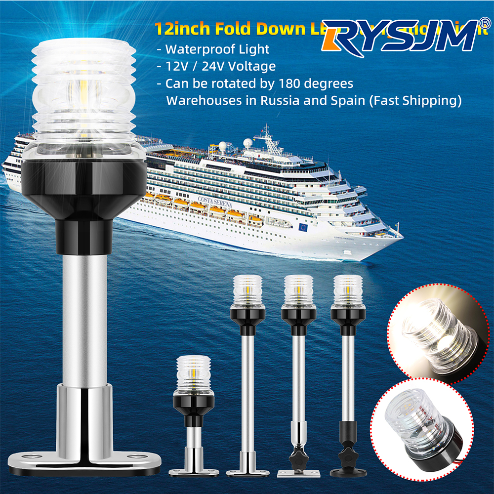 Fishing Boat Paddle - 6/12inch LED Fold Yacht Navigation Signal