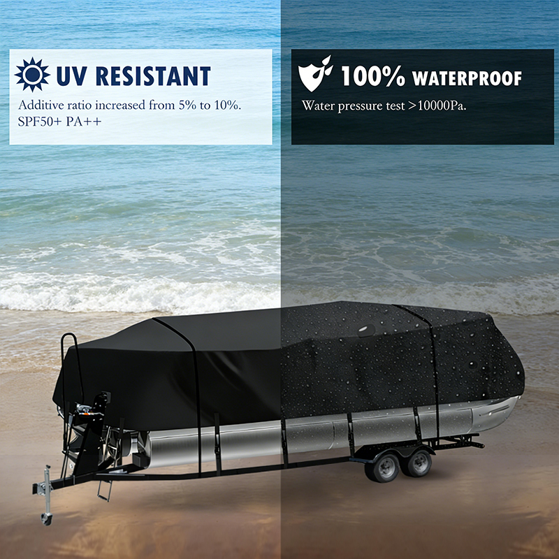 Fishing Boat Cover - Oxford Waterproof Boat Cover Lightweight Dustproof