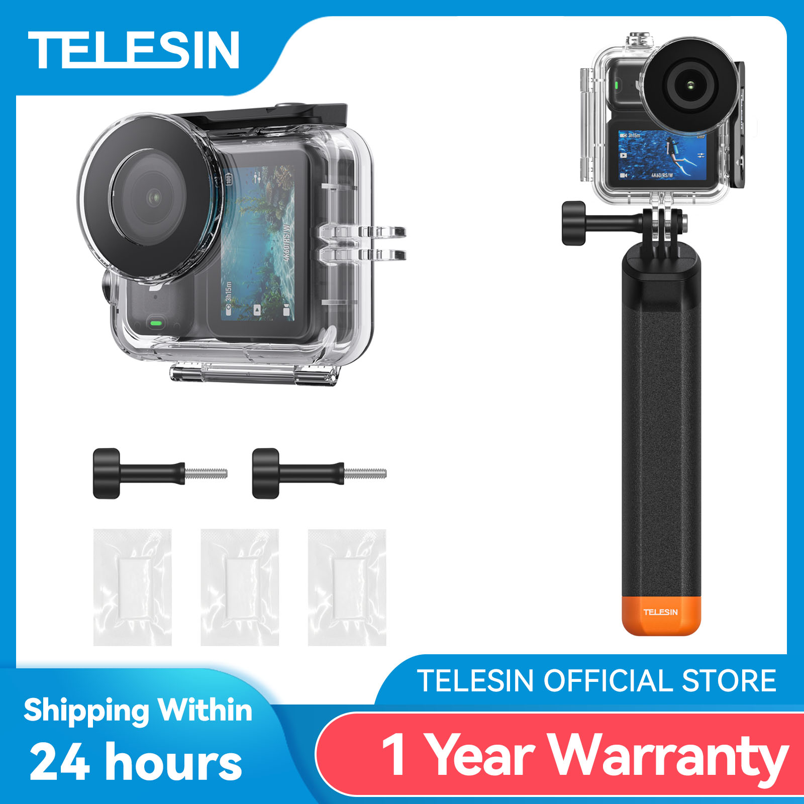 Fishing Boat Cover - TELESIN 60M Diving Waterproof Case For