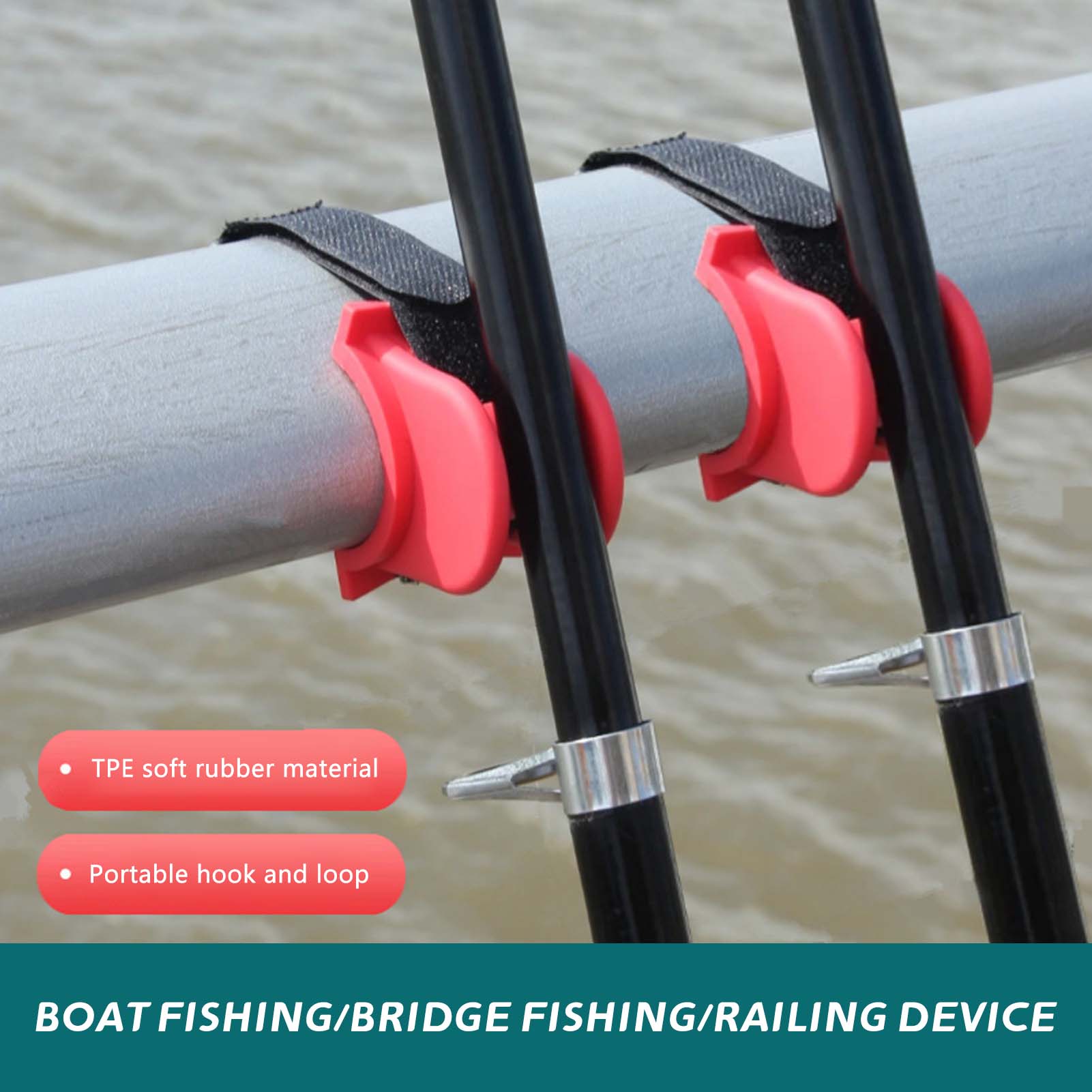 Fishing Boat Oar - U-Shaped Boat Fishing Rod Holder with