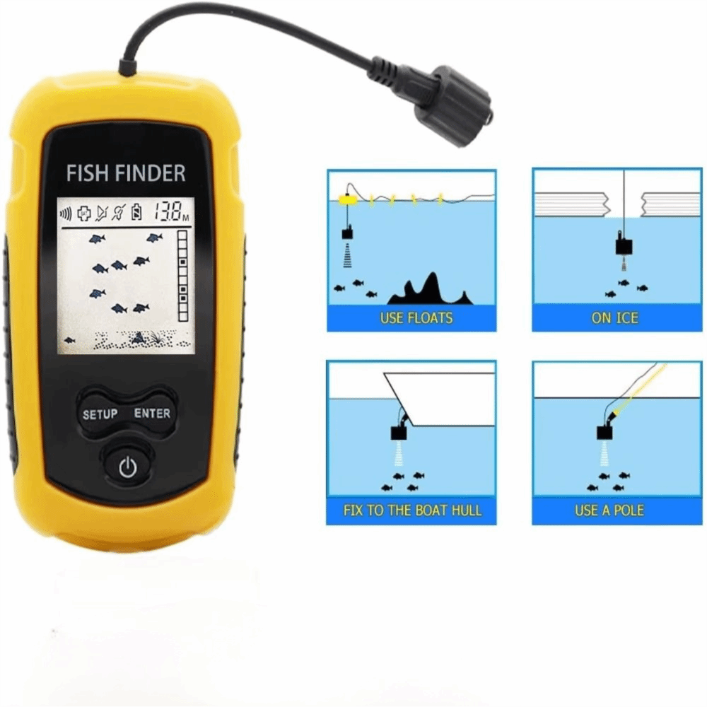 Handheld Portable Fish Finder  - Fishing Boat Depth Finder recension och pris