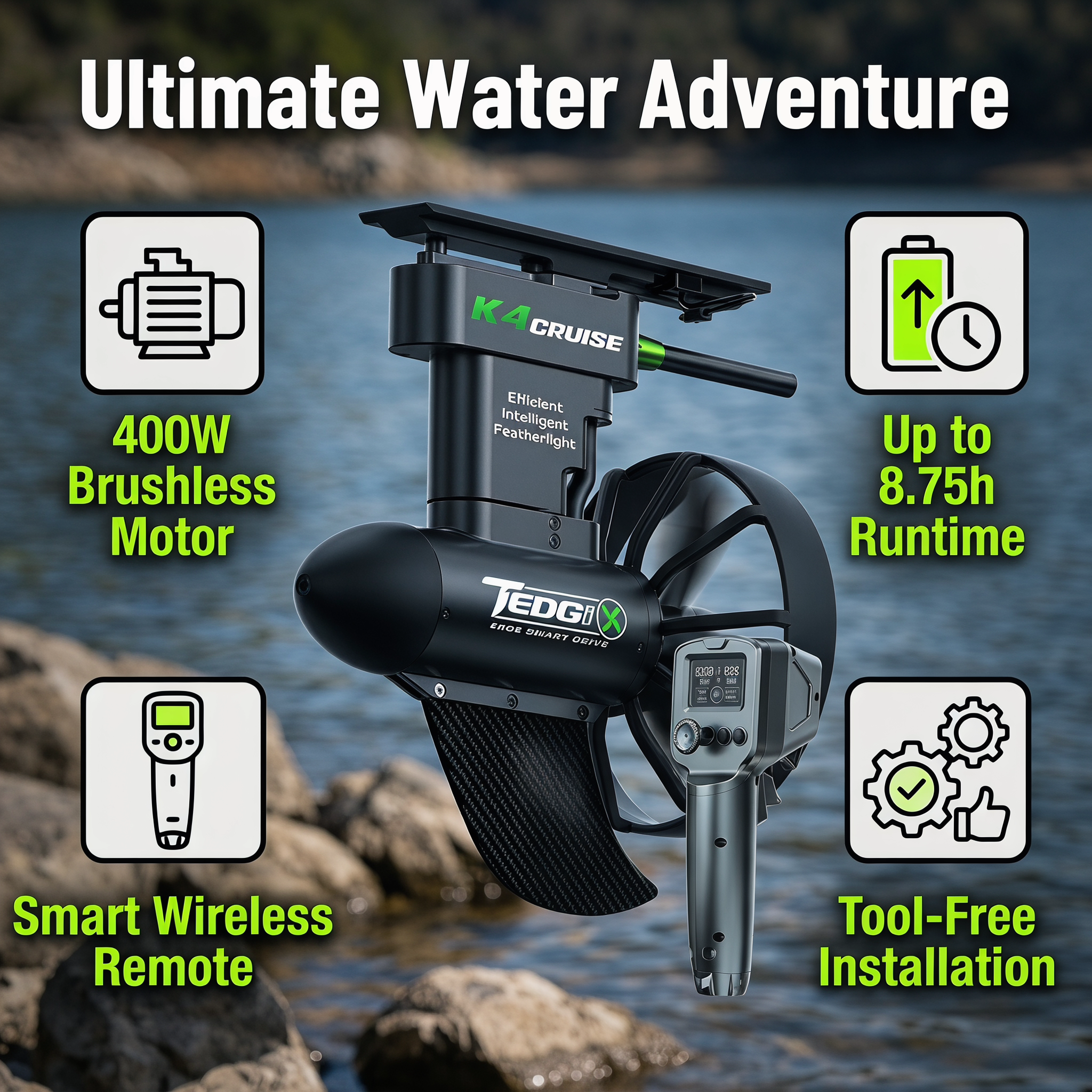 TRIMIX Smart Drive K4C SUP Kay - Fishing Boat Trolling Motor recension och pris