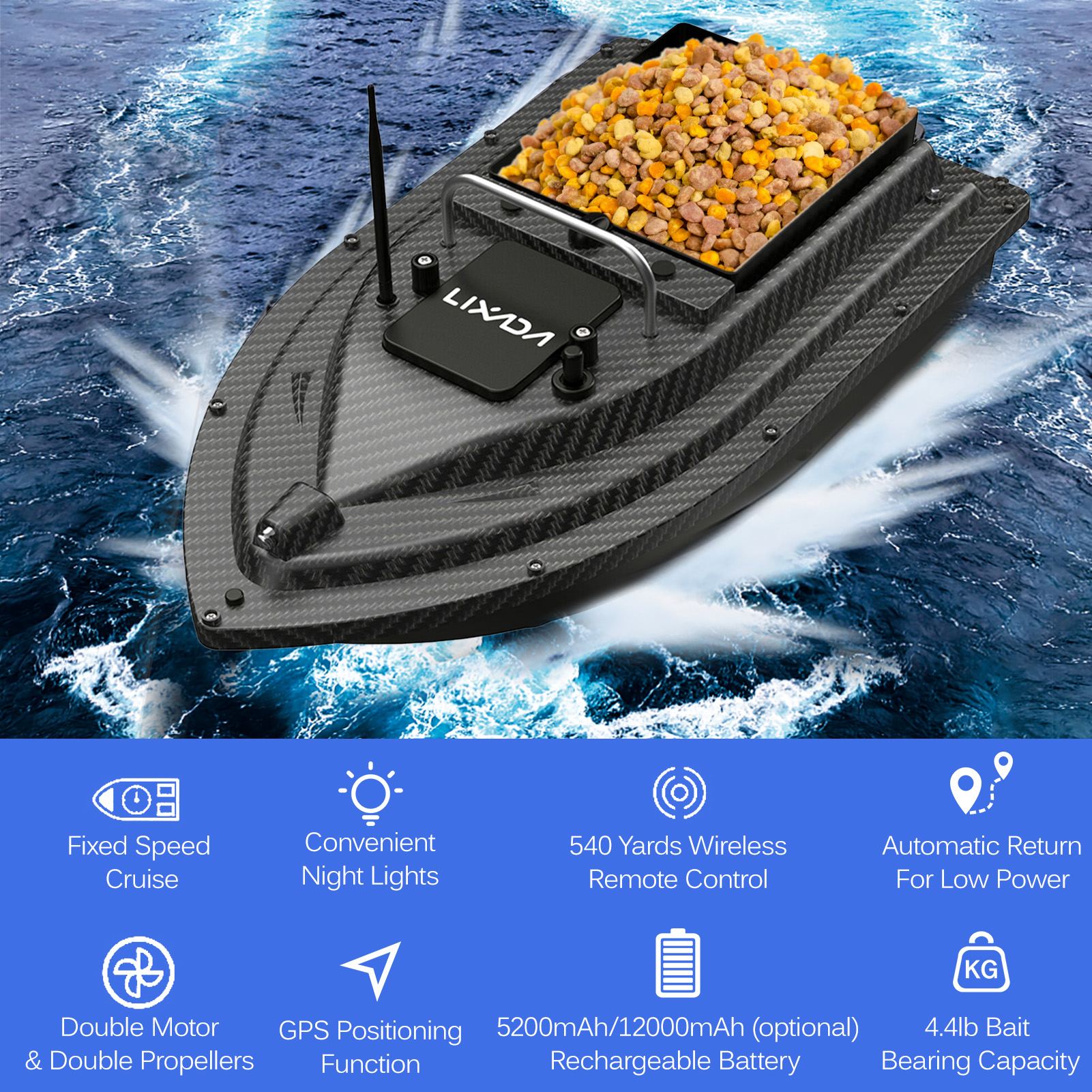 Fishing Bait Boat GPS Fishing  - Fishing Boat Gps recension och pris