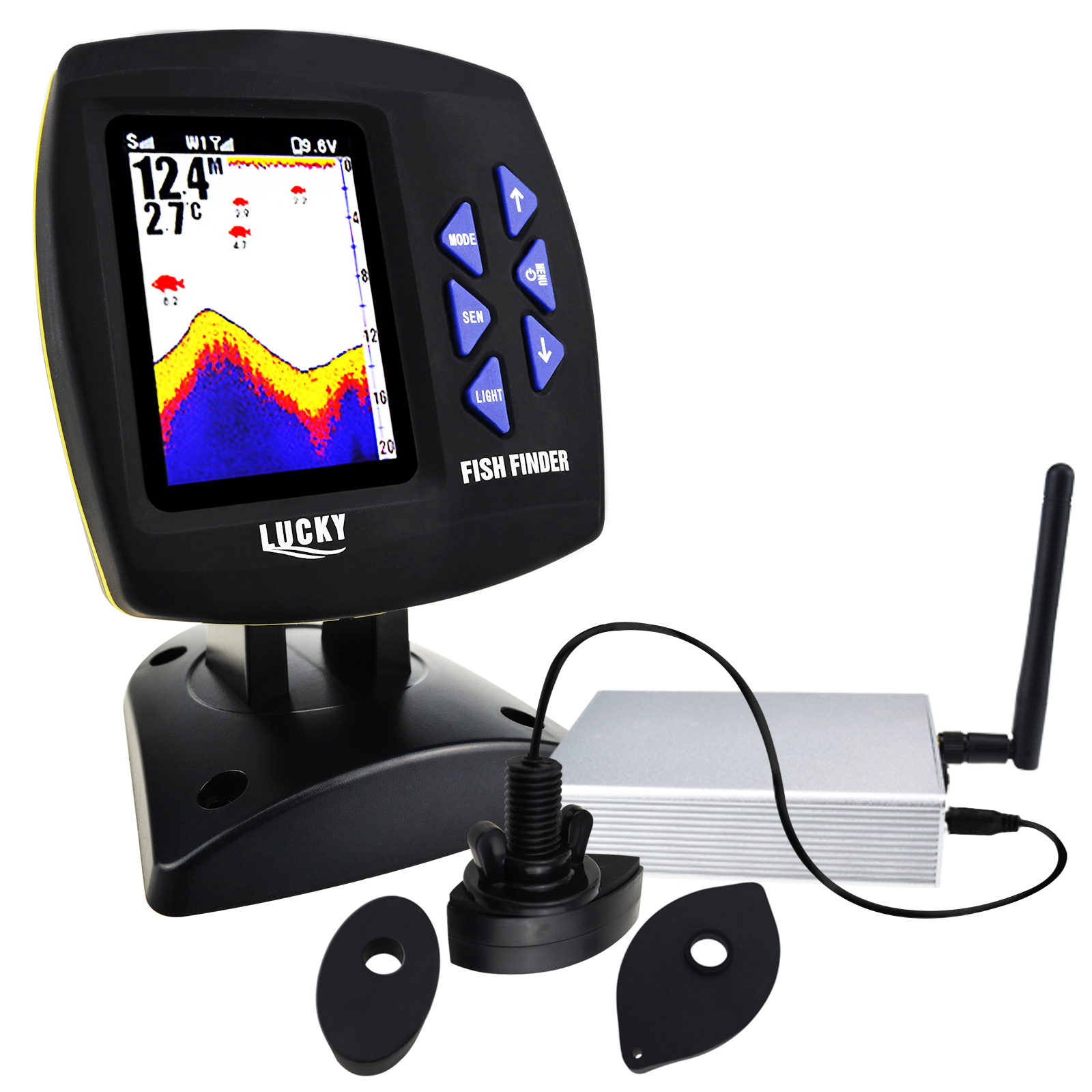 LUCKY Fishfinder 300m/ 980ft F - Fishing Boat Depth Finder recension och pris