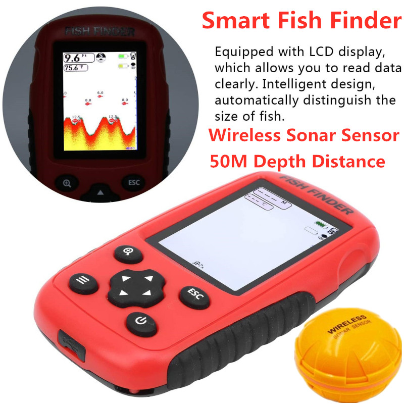 Fish finder wireless Wireless  - Fishing Boat Depth Finder recension och pris