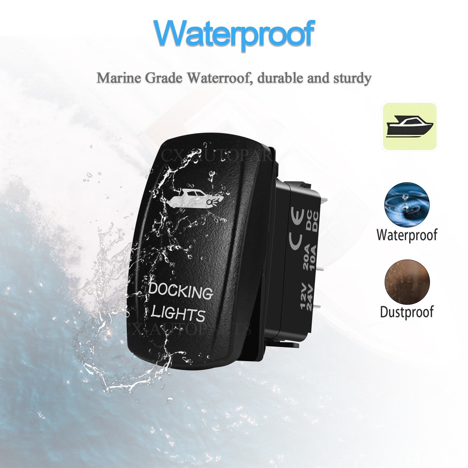 Marine Grade IP66 Rocker Switc - Fishing Boat Anchor recension och pris