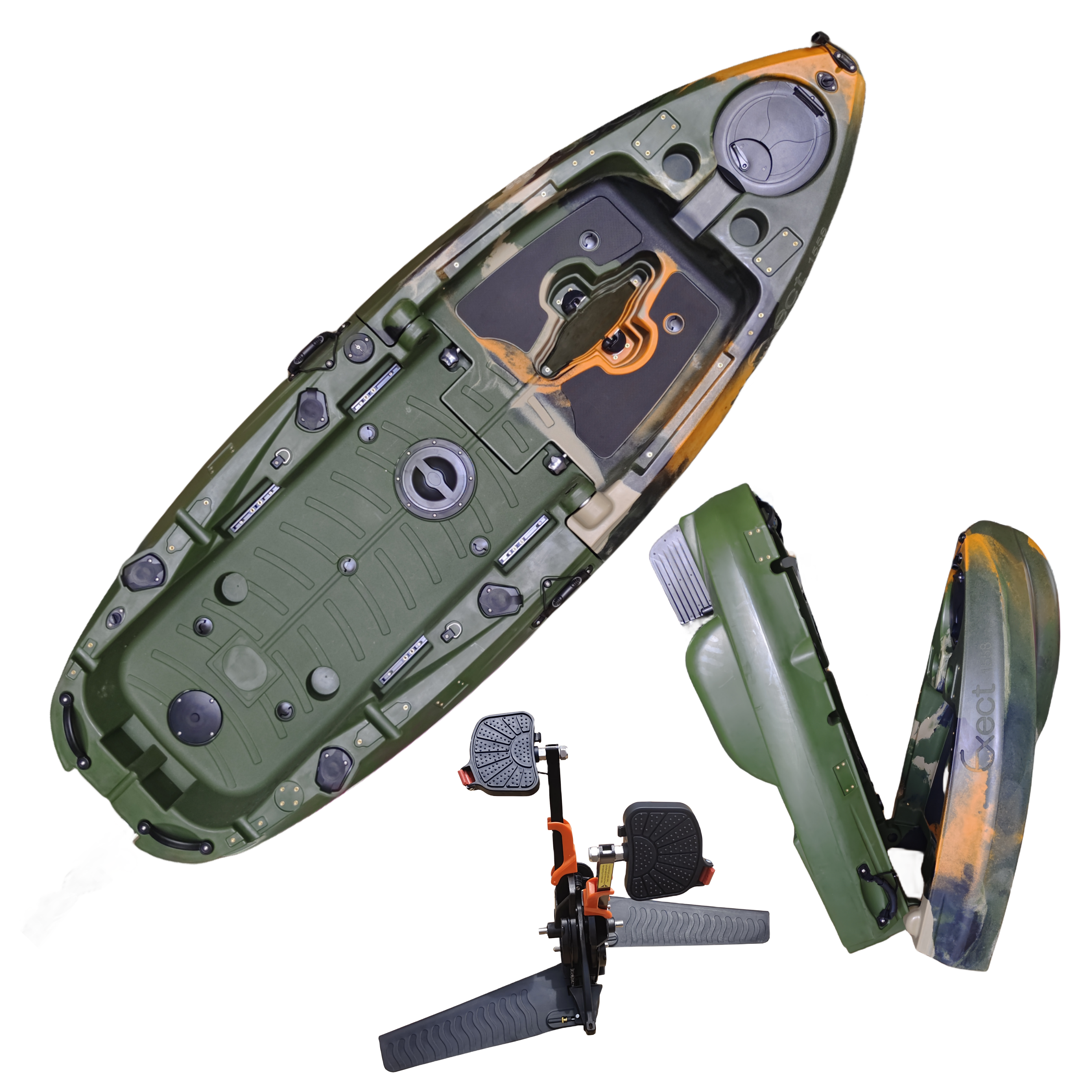 Plastic Kayak Pedal Kayak Fish - Fishing Boat Seat recension och pris