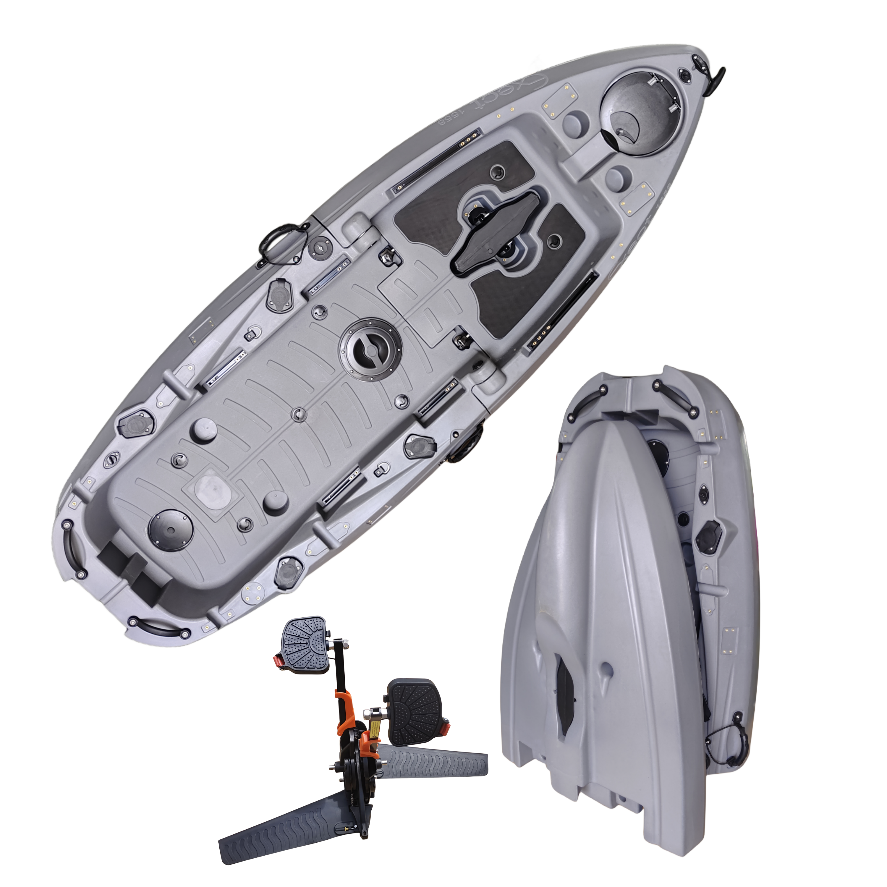 Plastic Kayak Pedal Kayak Fish - Fishing Boat Seat recension och pris