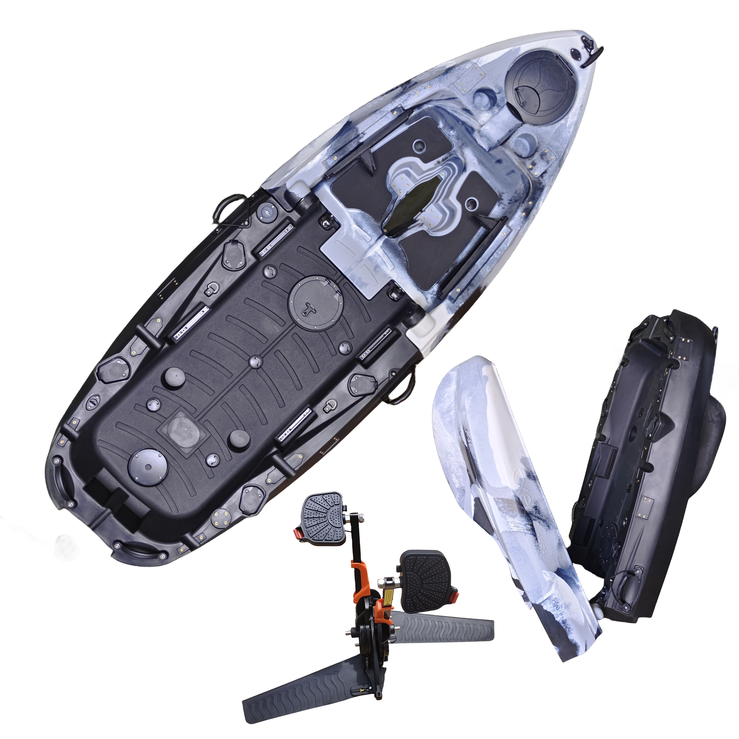 Plastic Kayak Pedal Kayak Fish - Fishing Boat Seat recension och pris