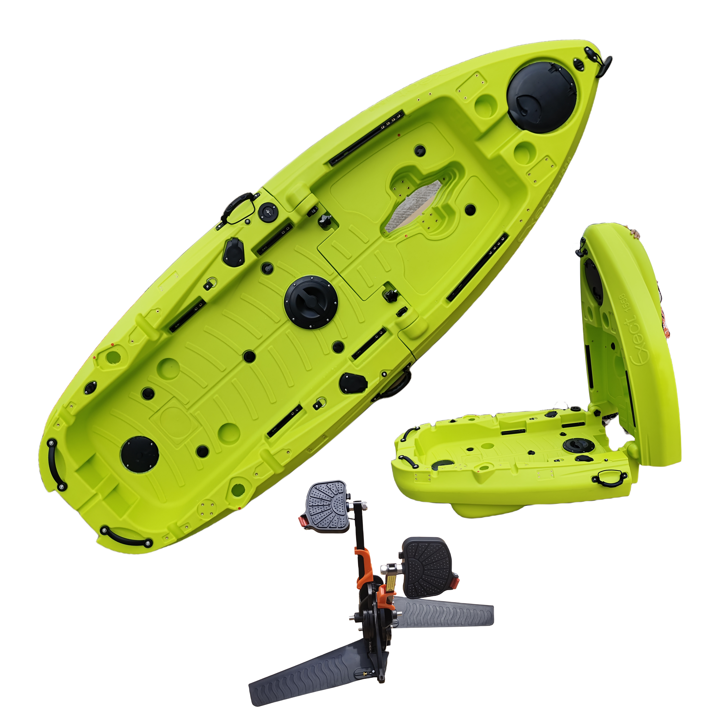 Plastic Kayak Pedal Kayak Fish - Fishing Boat Seat recension och pris