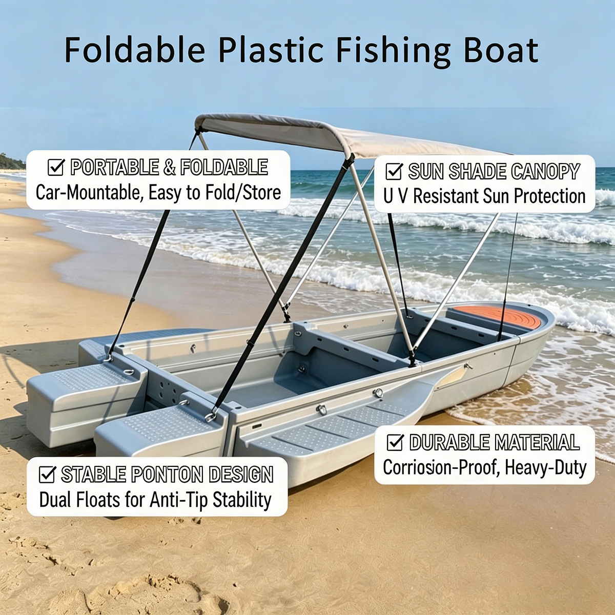 High Quality SUV Mounted Durab - Fishing Boat Aluminum recension och pris