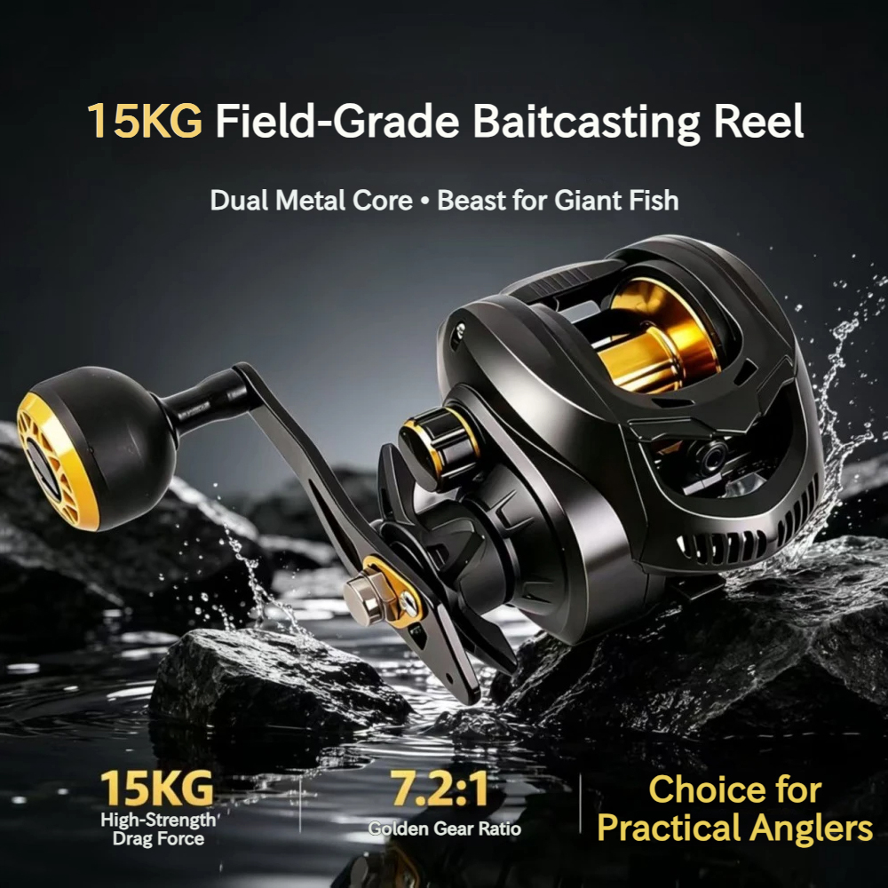 7.2:1 Heavy Duty Baitcasting R - Fishing Boat Steering Wheel recension och pris
