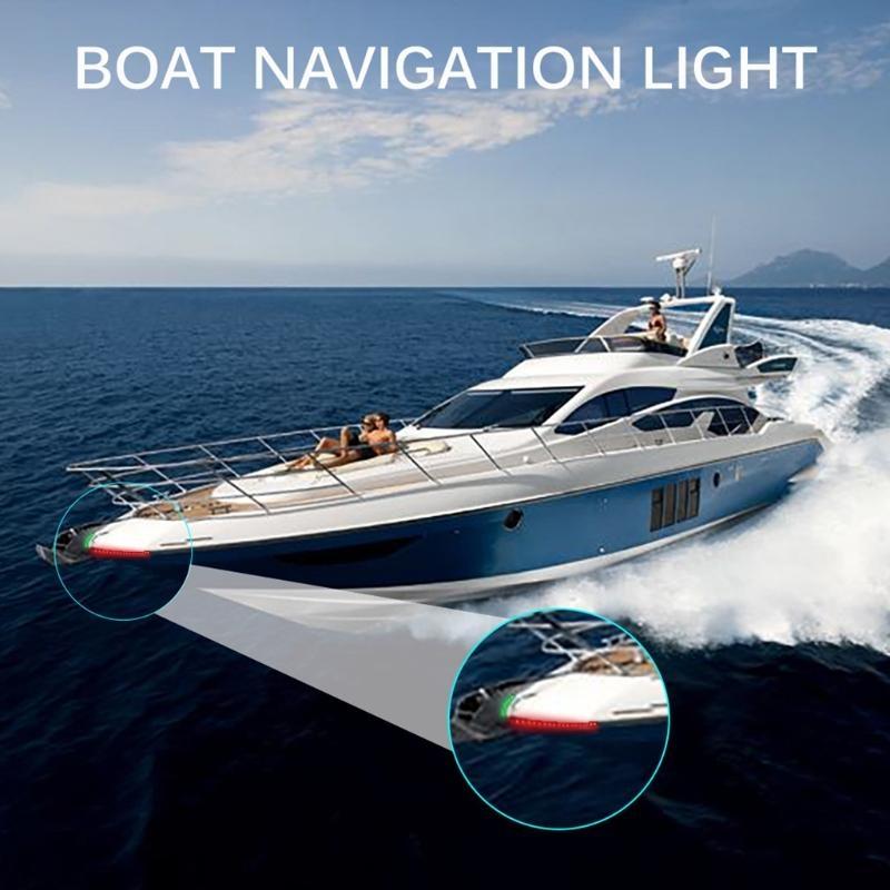 652F 2Pcs LED Boat Navigation  - Fishing Boat Navigation Light recension och pris