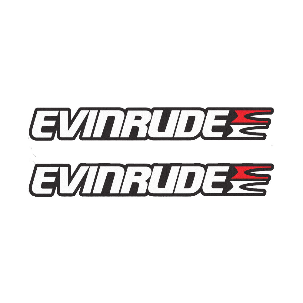 2pcs for Evinrude sticker deca - Fishing Boat Outboard Motor recension och pris
