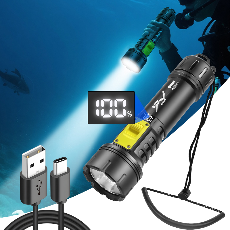 New XHP70 Diving Flashlight IP - Fishing Boat Cover recension och pris