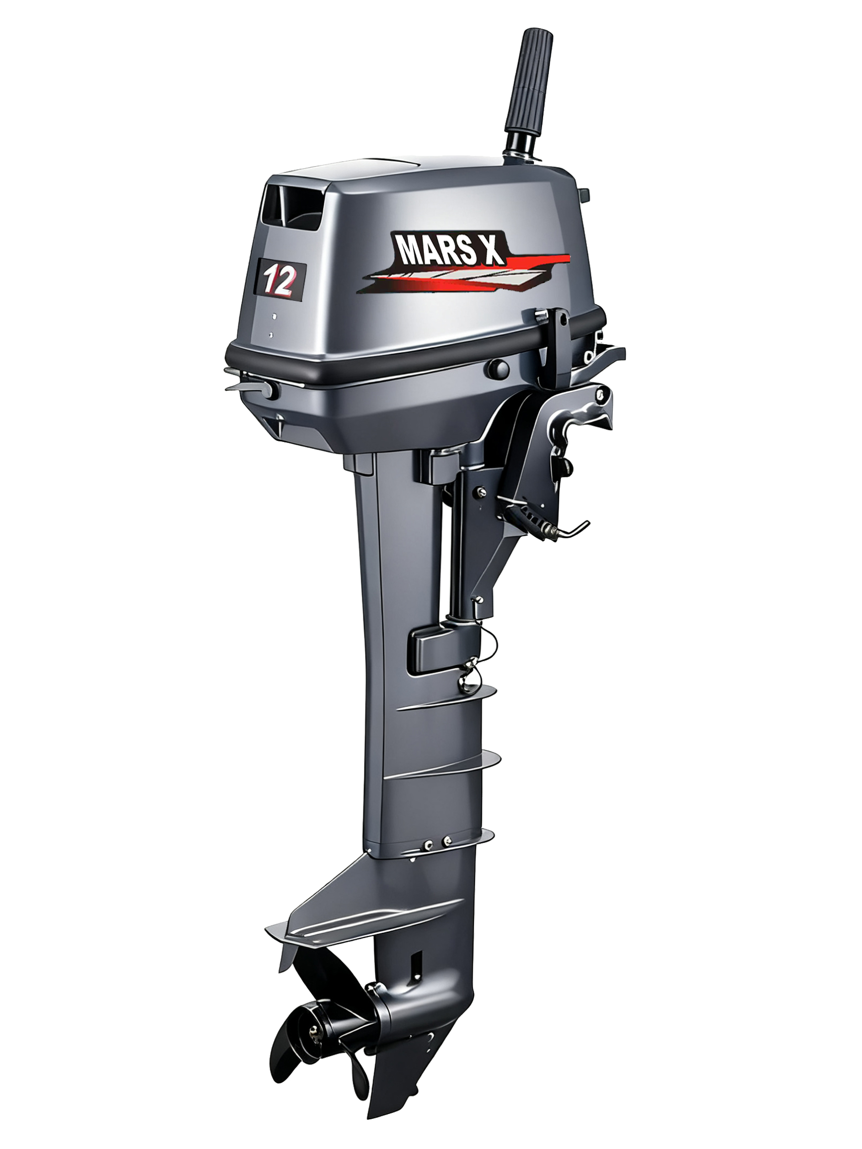MARS X 12HP Two-Stroke Outboar - Fishing Boat Outboard Motor recension och pris