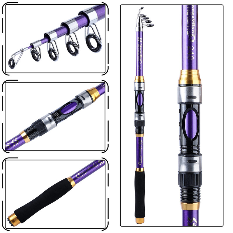 Sougayilang 4 Colors Telescopi - Fishing Boat Fiberglass recension och pris