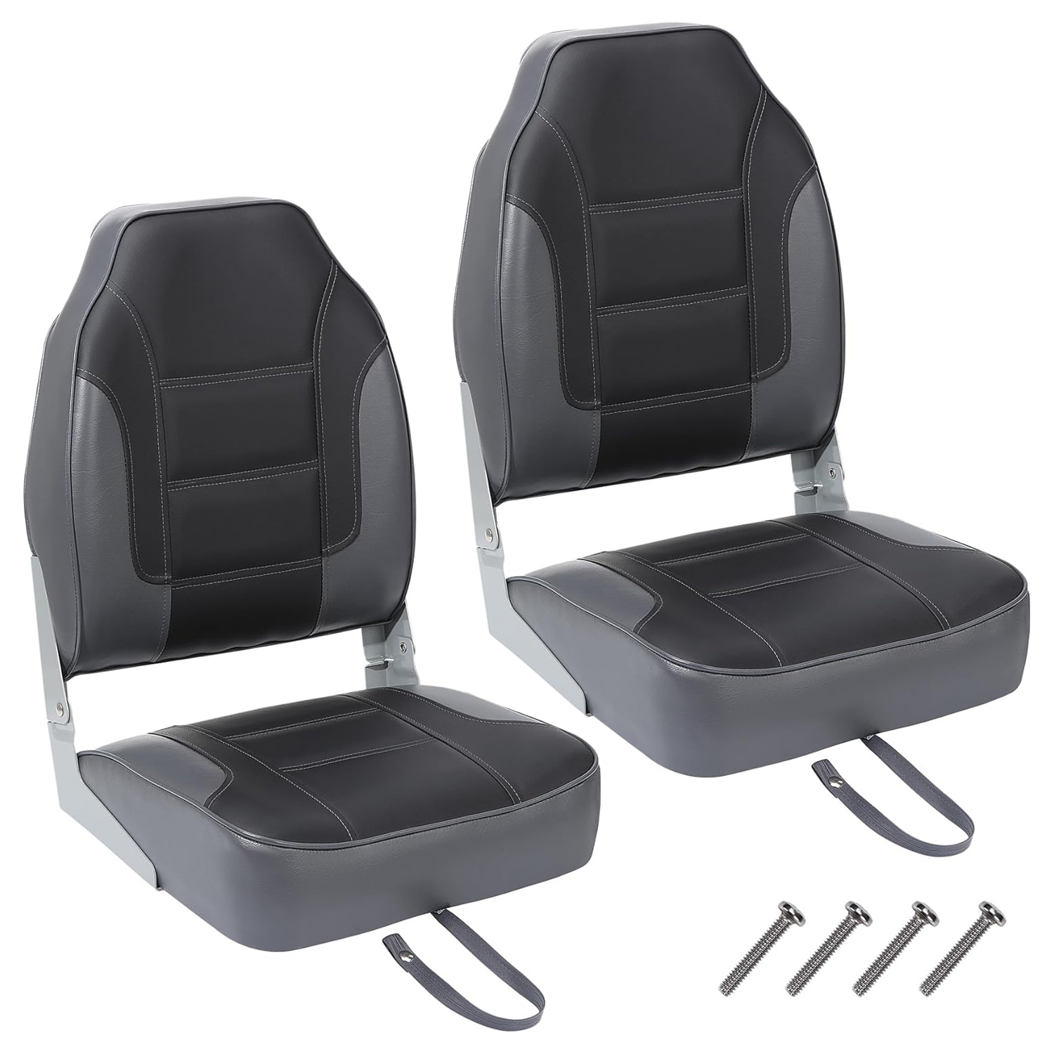 2 Pack Folding Boat Seats, Hig - Fishing Boat Seat recension och pris