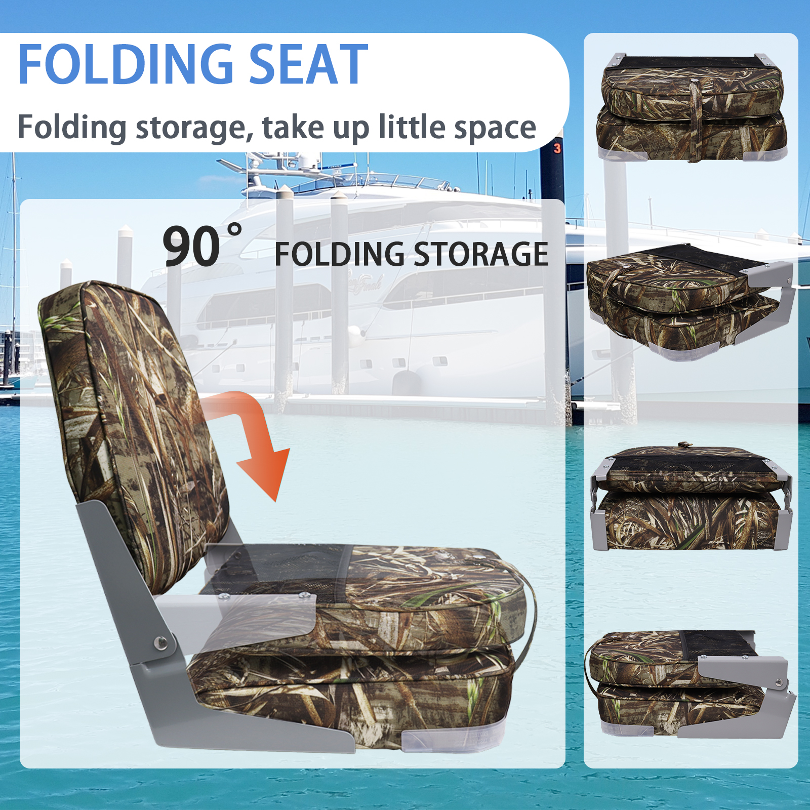Low Back Boat Seat Waterproof  - Fishing Boat Aluminum recension och pris