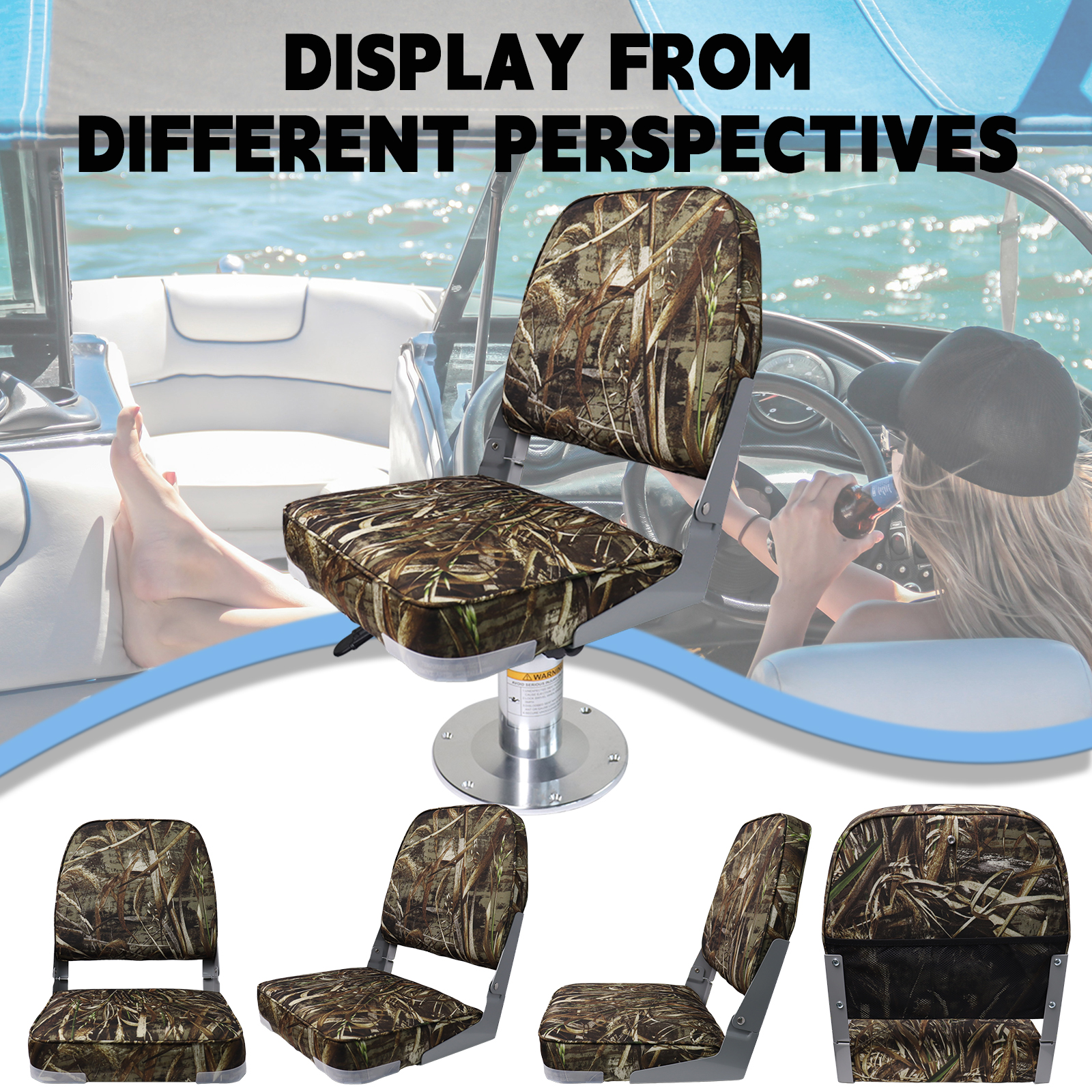 Low Back Boat Seat Waterproof  - Fishing Boat Aluminum recension och pris