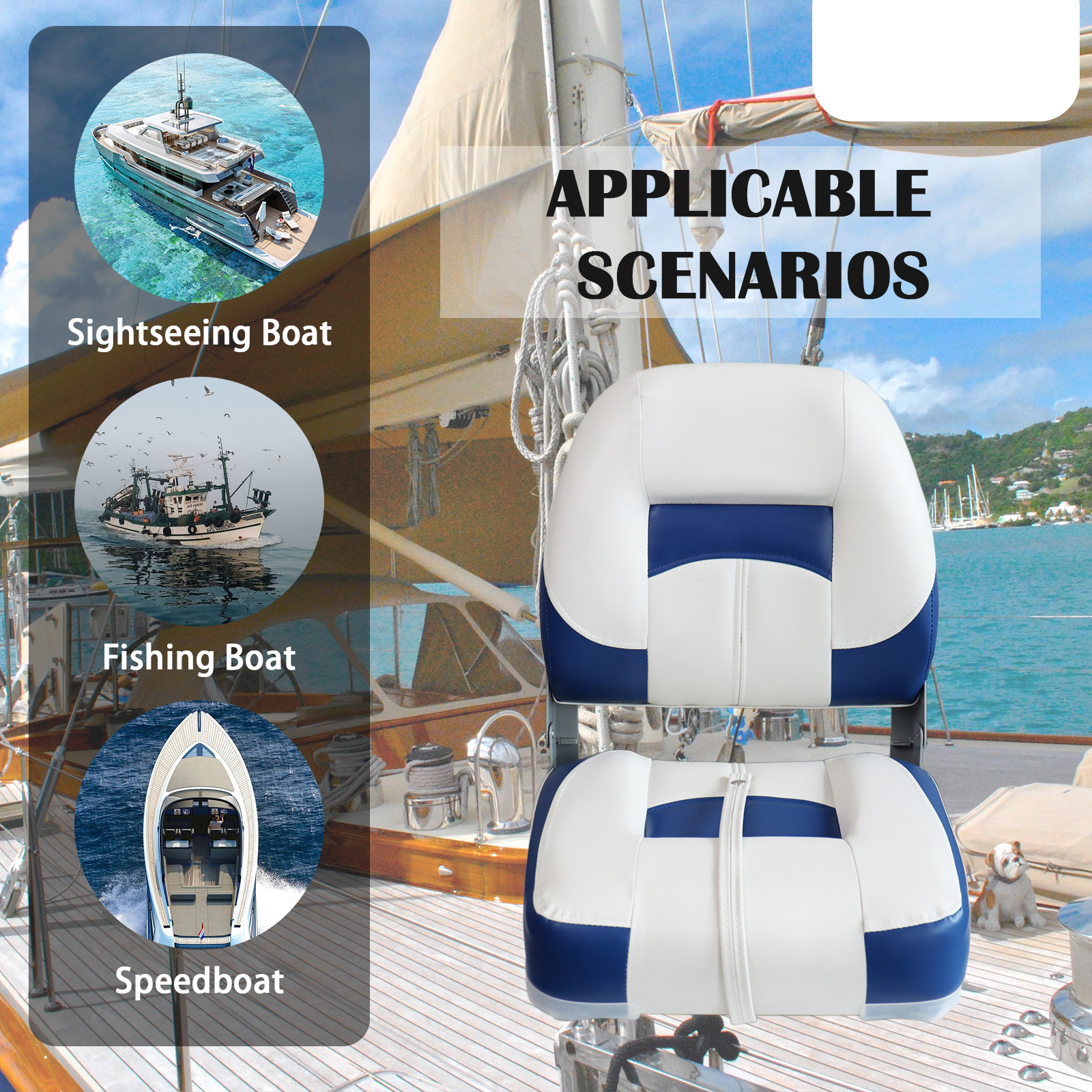Folding Bass Boat Seats Classi - Fishing Boat Steering Wheel recension och pris