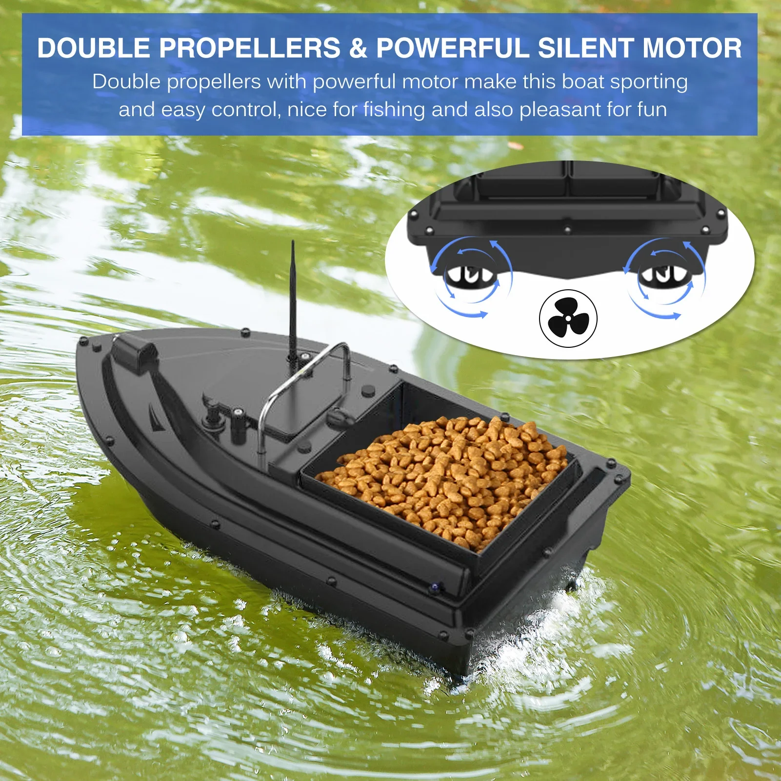 D16E GPS 12000mAh Fishing Bait - Fishing Boat Gps recension och pris