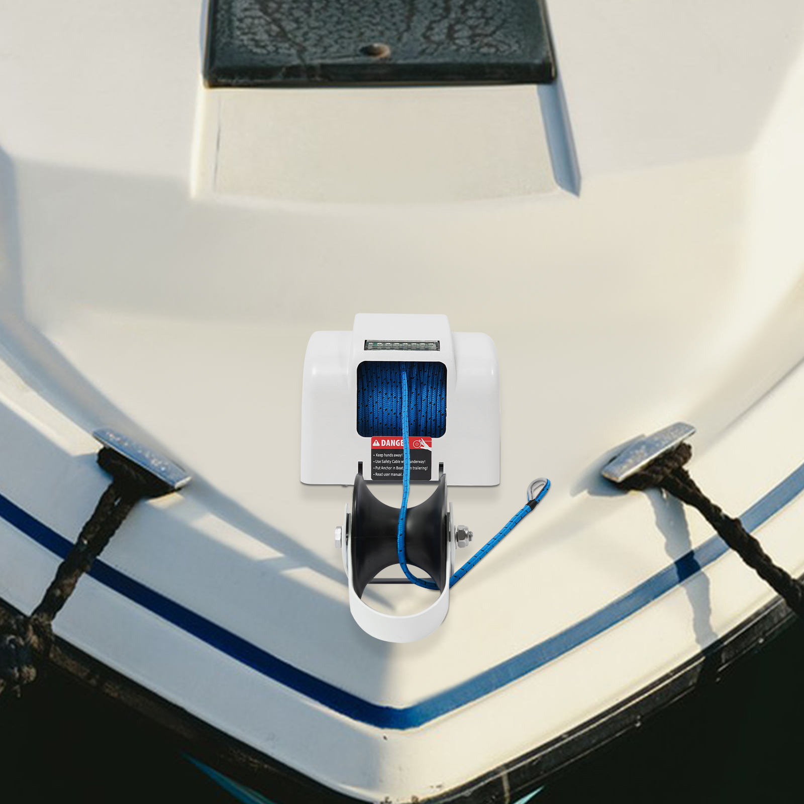 12V Electric Anchor Winch 45LB - Fishing Boat Anchor Winch recension och pris