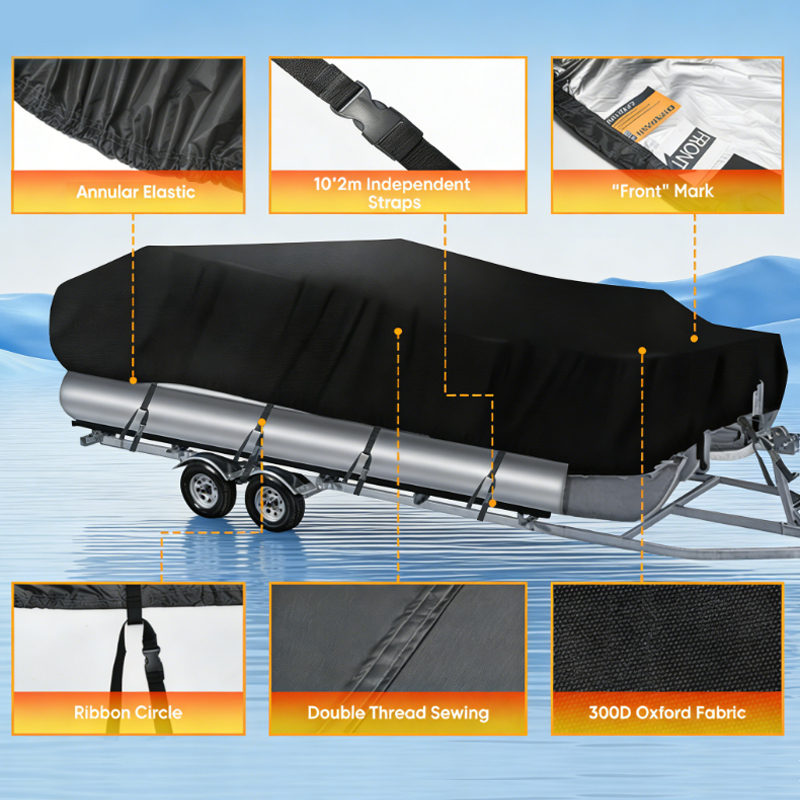 Durable Boat Cover Windproof A - Fishing Boat Cover recension och pris