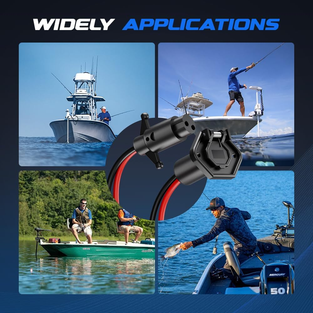 Drag Motor Plug, 12V-24V 10-Wi - Fishing Boat Steering Wheel recension och pris