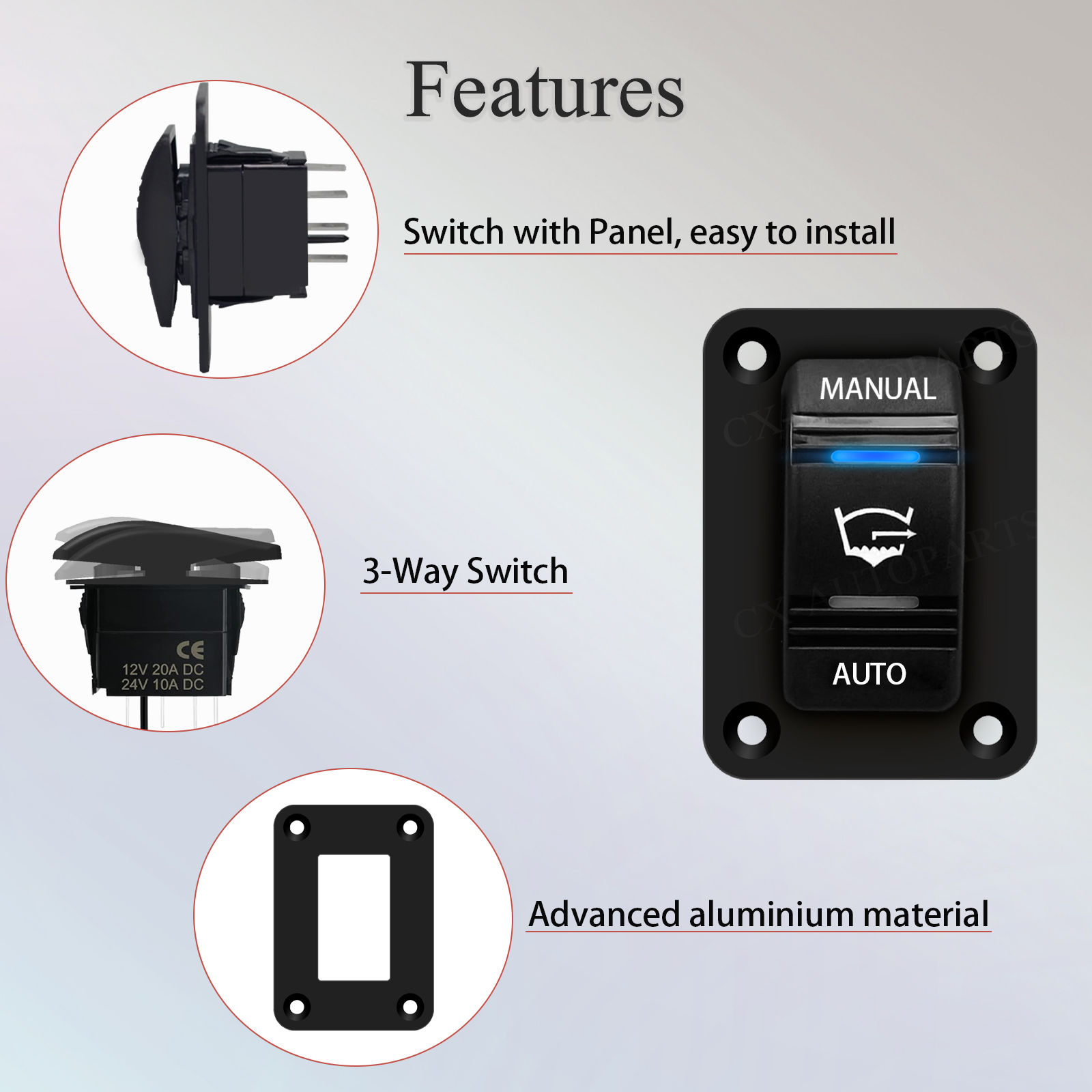 3 Way Bilge Pump Rocker Switch - Fishing Boat Bilge Pump recension och pris