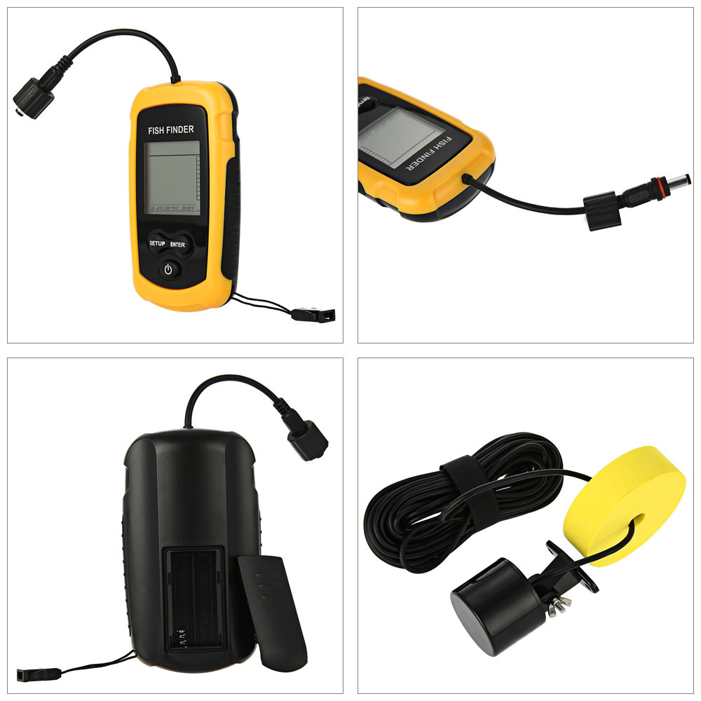 Alarm 100M Portable Sonar Fish - Fishing Boat Depth Finder recension och pris