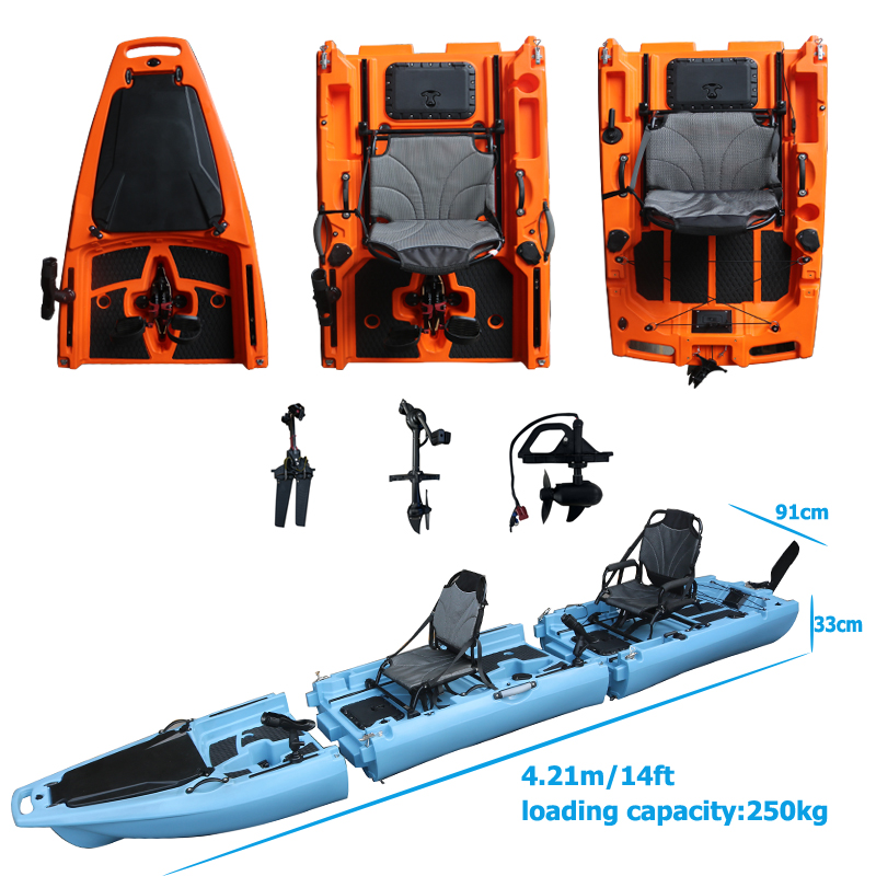 14FT 2 Person Detachable  Peda - Fishing Boat Seat recension och pris