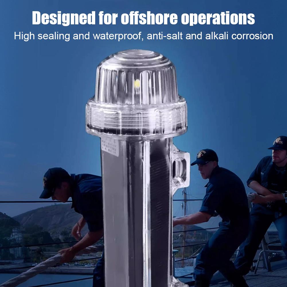 New Solar Ocean Signal Light N - Fishing Boat Navigation Light recension och pris