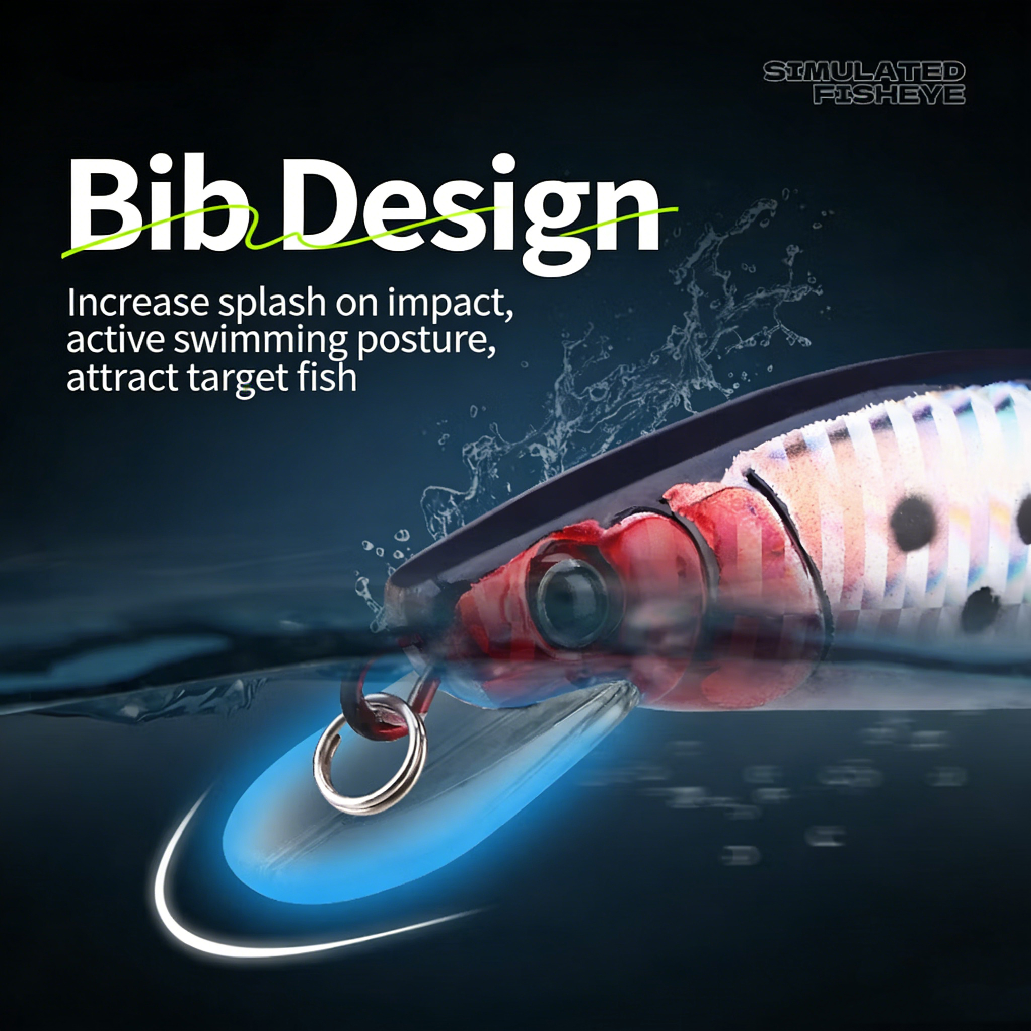 Simulated Fishing Lures Bait E - Fishing Boat Navigation Light recension och pris