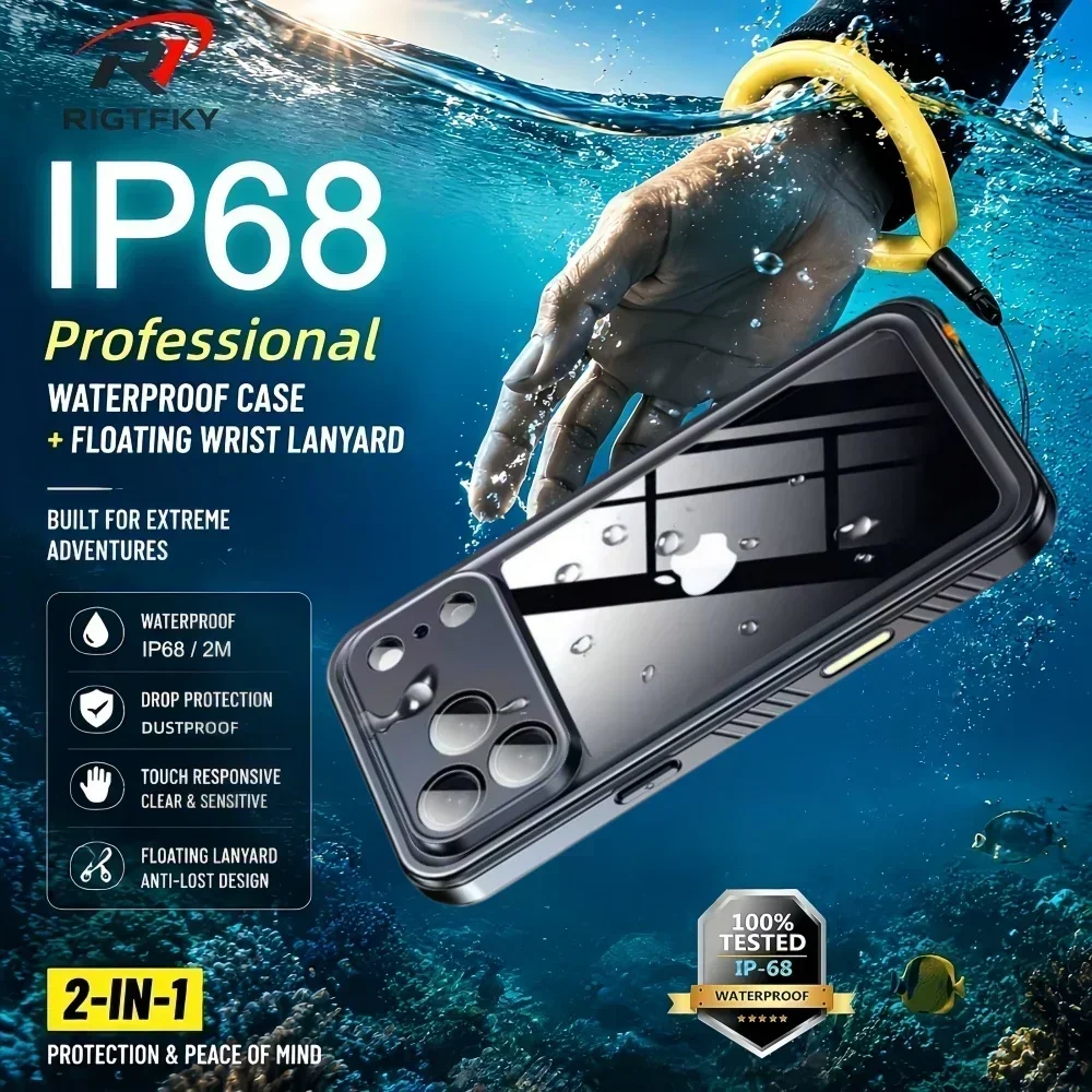 IP68 Waterproof Case for iphon - Fishing Boat Cover recension och pris