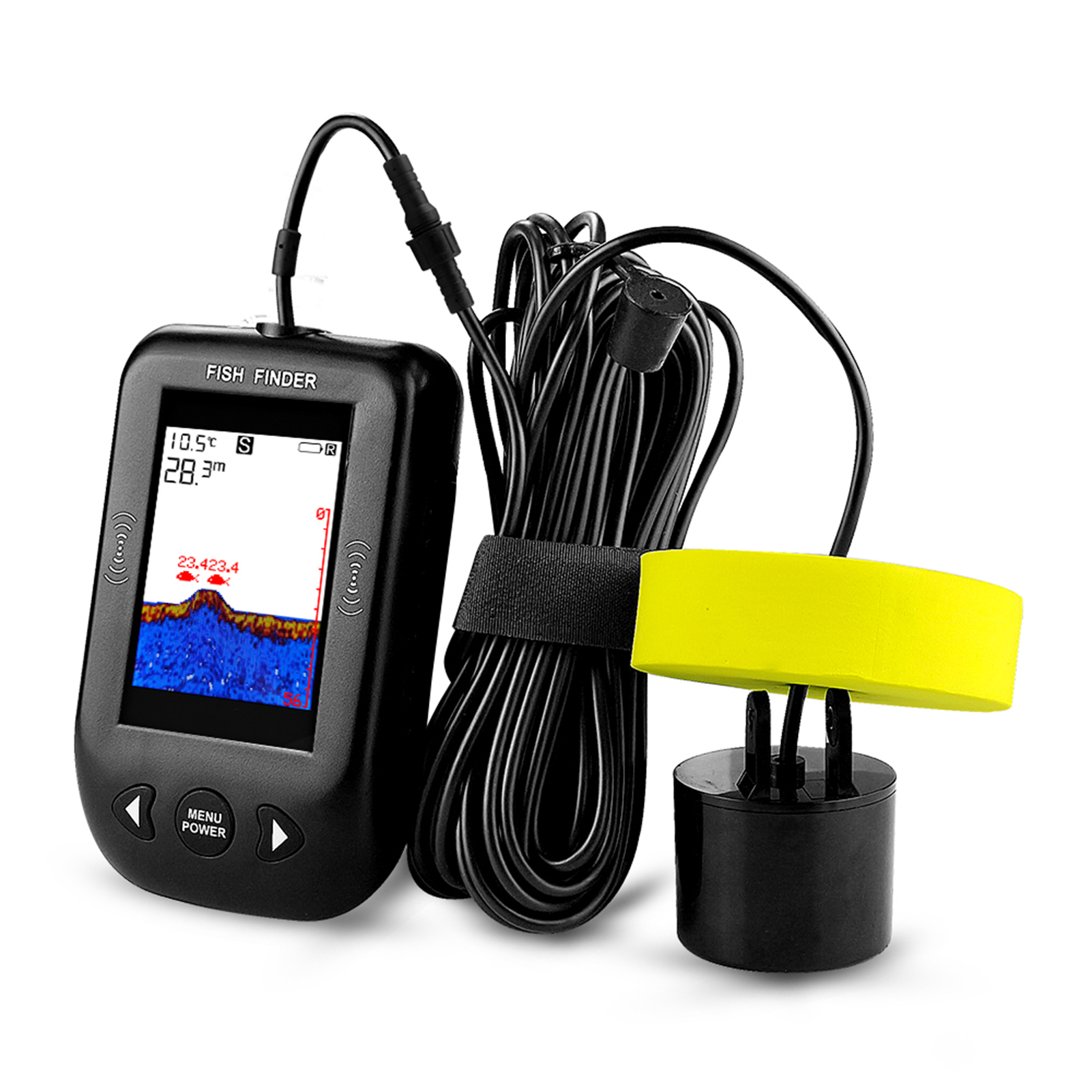Sonar Finder Handheld Fish Tra - Fishing Boat Depth Finder recension och pris