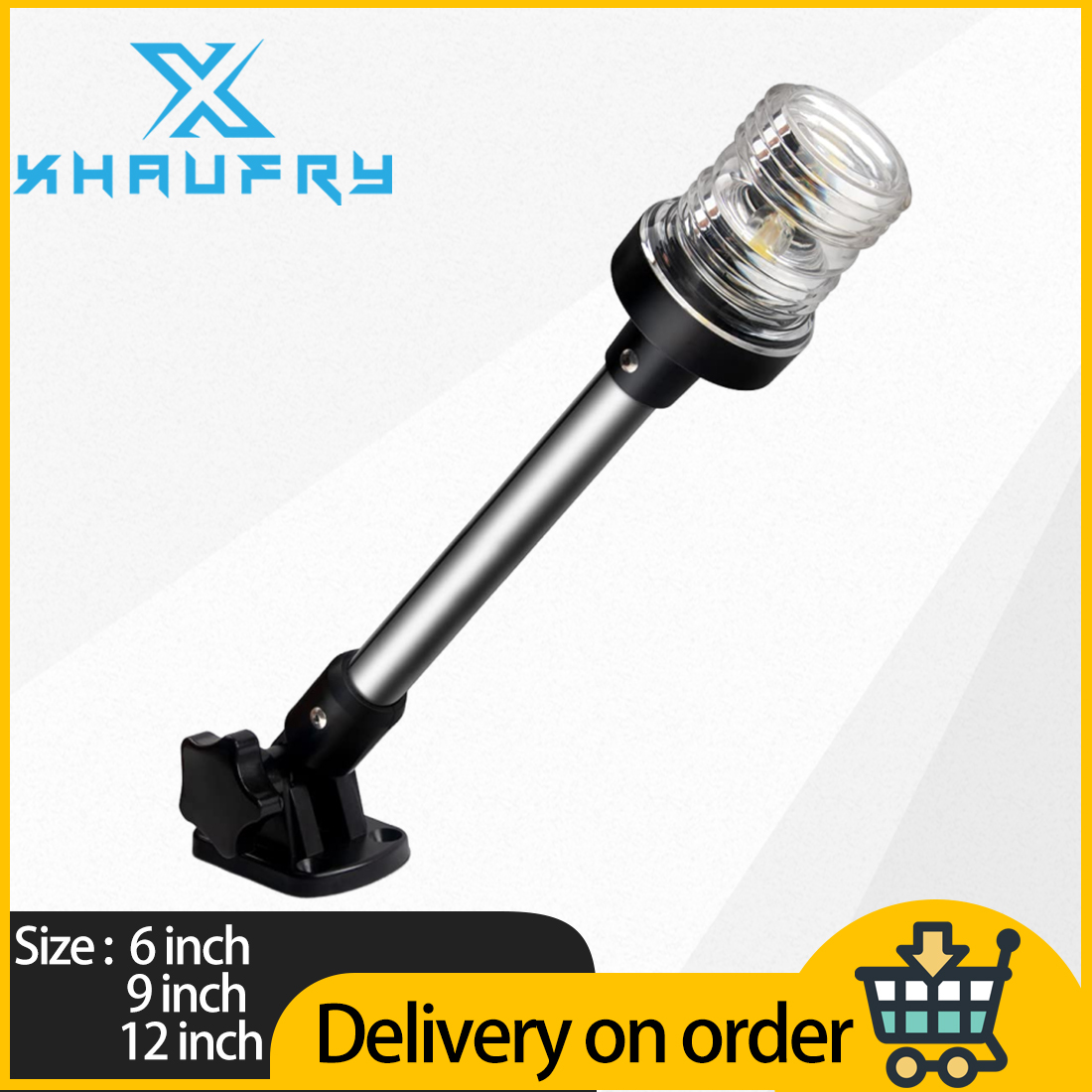 360 Degree White LED Fold Down - Fishing Boat Navigation Light recension och pris