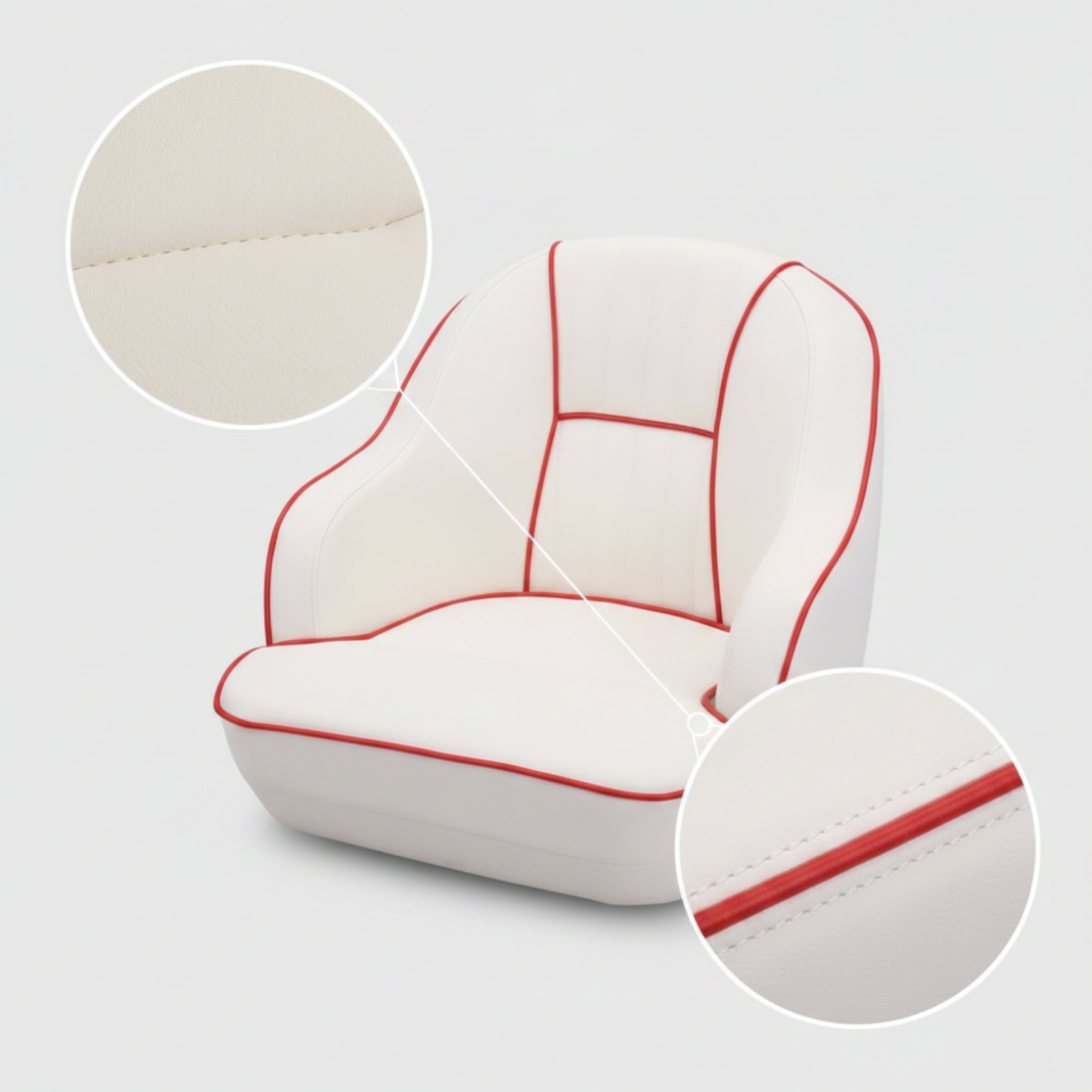 Pilot's Boat Seat Padded Helm  - Fishing Boat Seat recension och pris