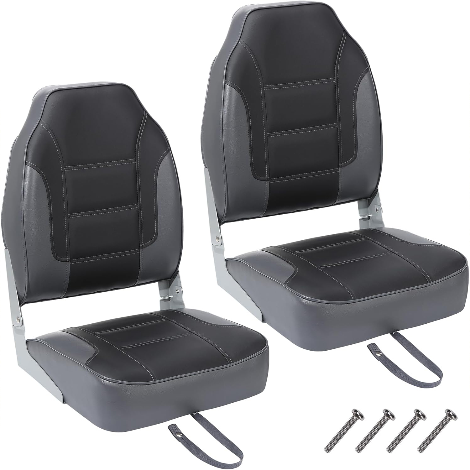 2 Pack Folding Boat Seats, Hig - Fishing Boat Seat recension och pris