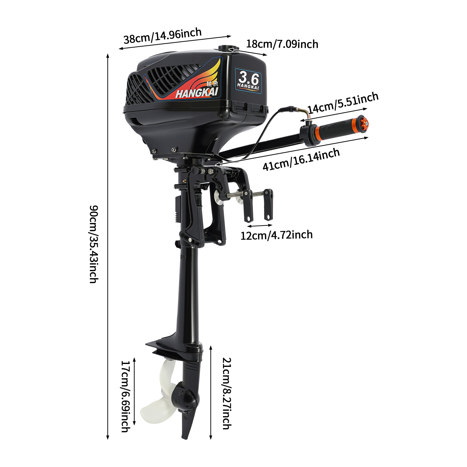 Outboard Motor, Gasoline Outbo - Fishing Boat Trolling Motor recension och pris