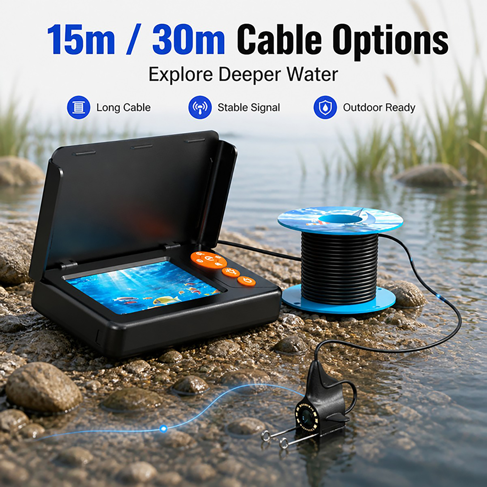 1080P HD Underwater Camera Fis - Fishing Boat Depth Finder recension och pris