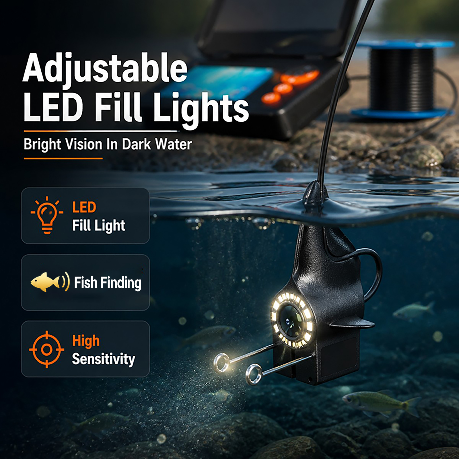 1080P HD Underwater Camera Fis - Fishing Boat Depth Finder recension och pris
