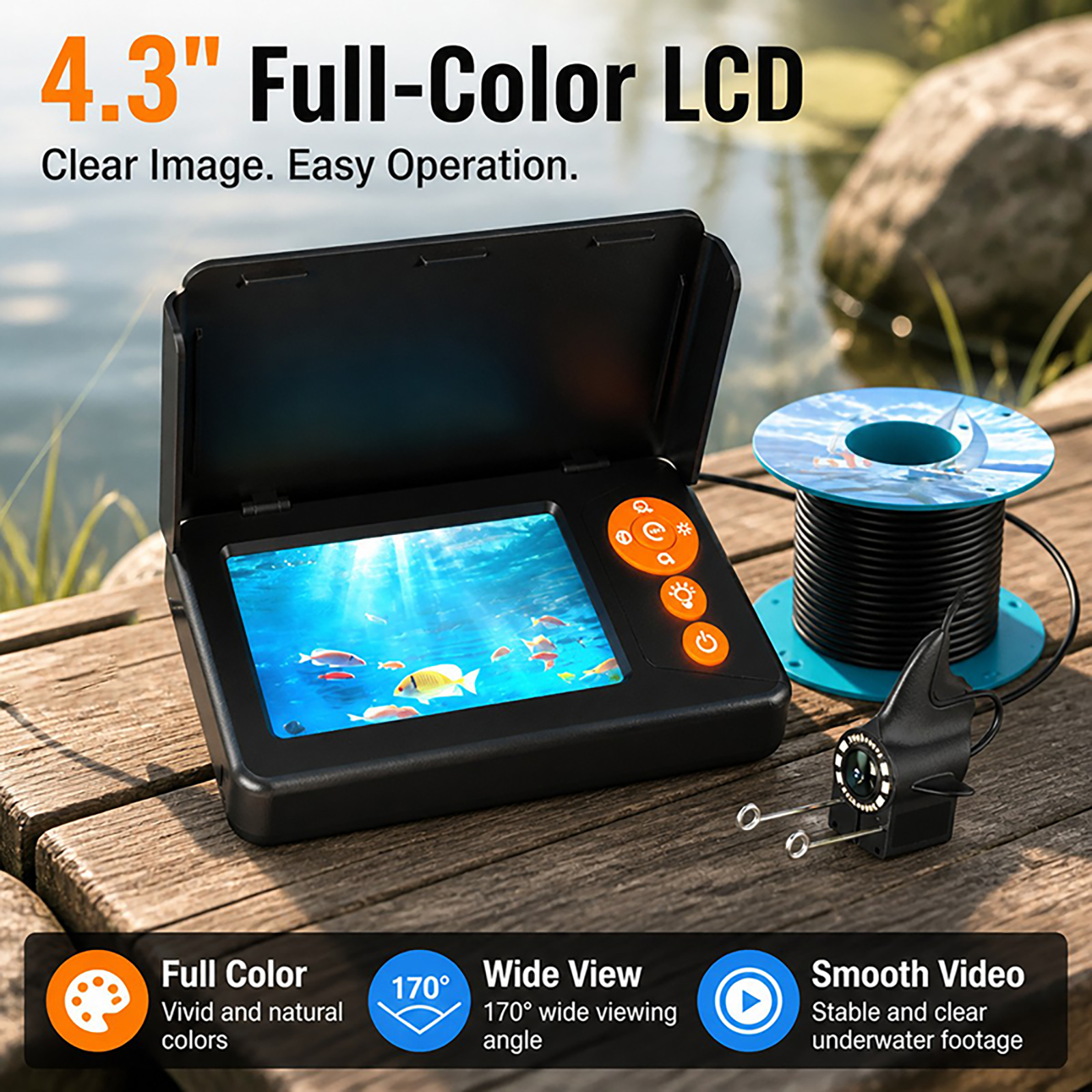 1080P HD Underwater Camera Fis - Fishing Boat Depth Finder recension och pris