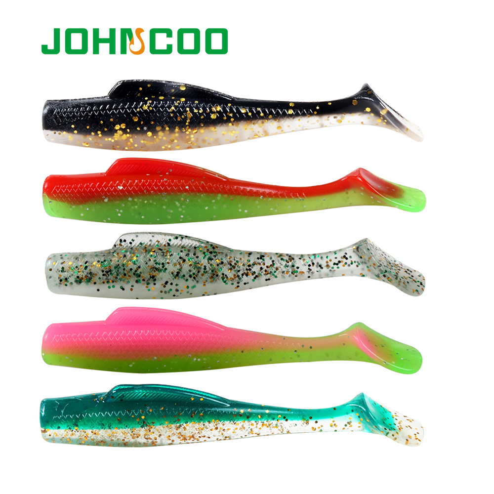 JOHNCOO 6pcsTPR Soft Bait 80mm - Fishing Boat Paddle recension och pris