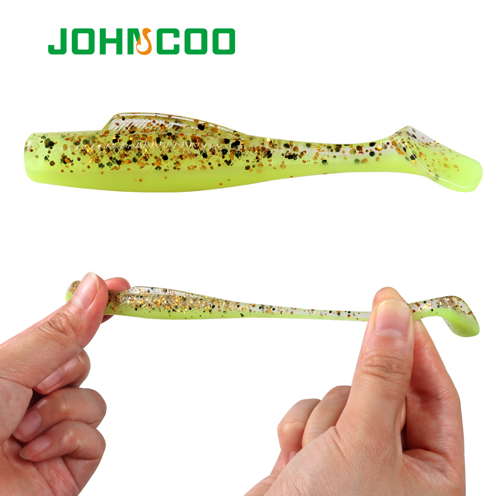 JOHNCOO 6pcsTPR Soft Bait 80mm - Fishing Boat Paddle recension och pris